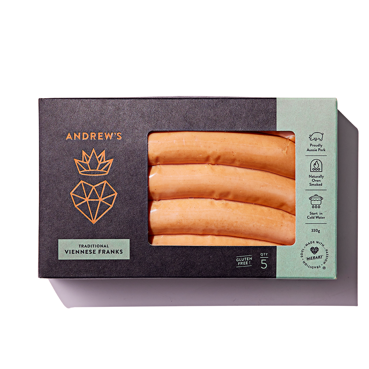 Andrew's Traditional Viennese Franks, Gluten Free
