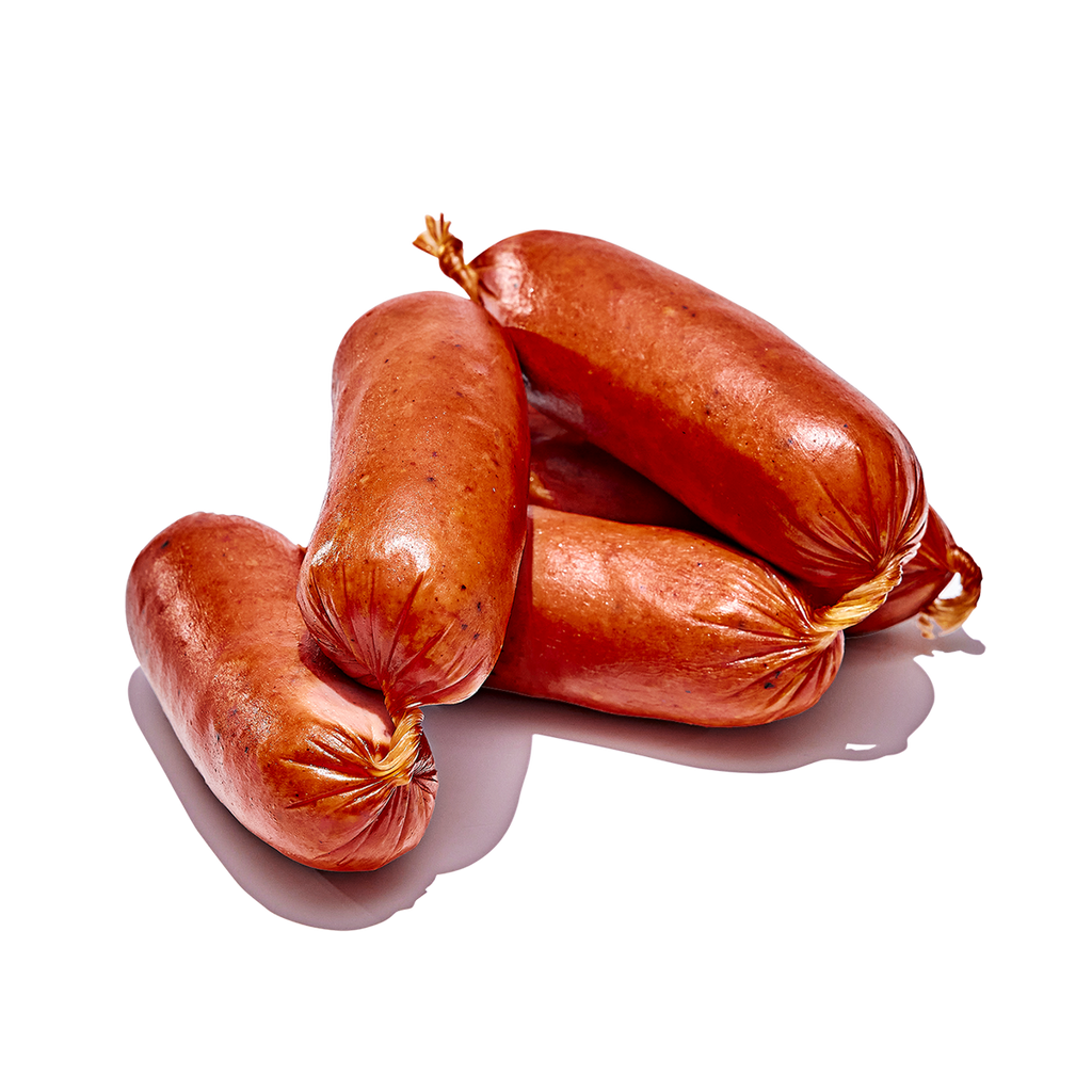 wagyu dolce, beef sausage, mayura station, naturally smoked, made with meraki