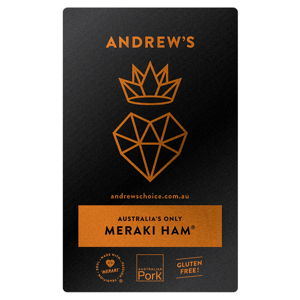 meraki, made with meraki, one and only, made with meraki, naturally smoked ham, gluten free ham